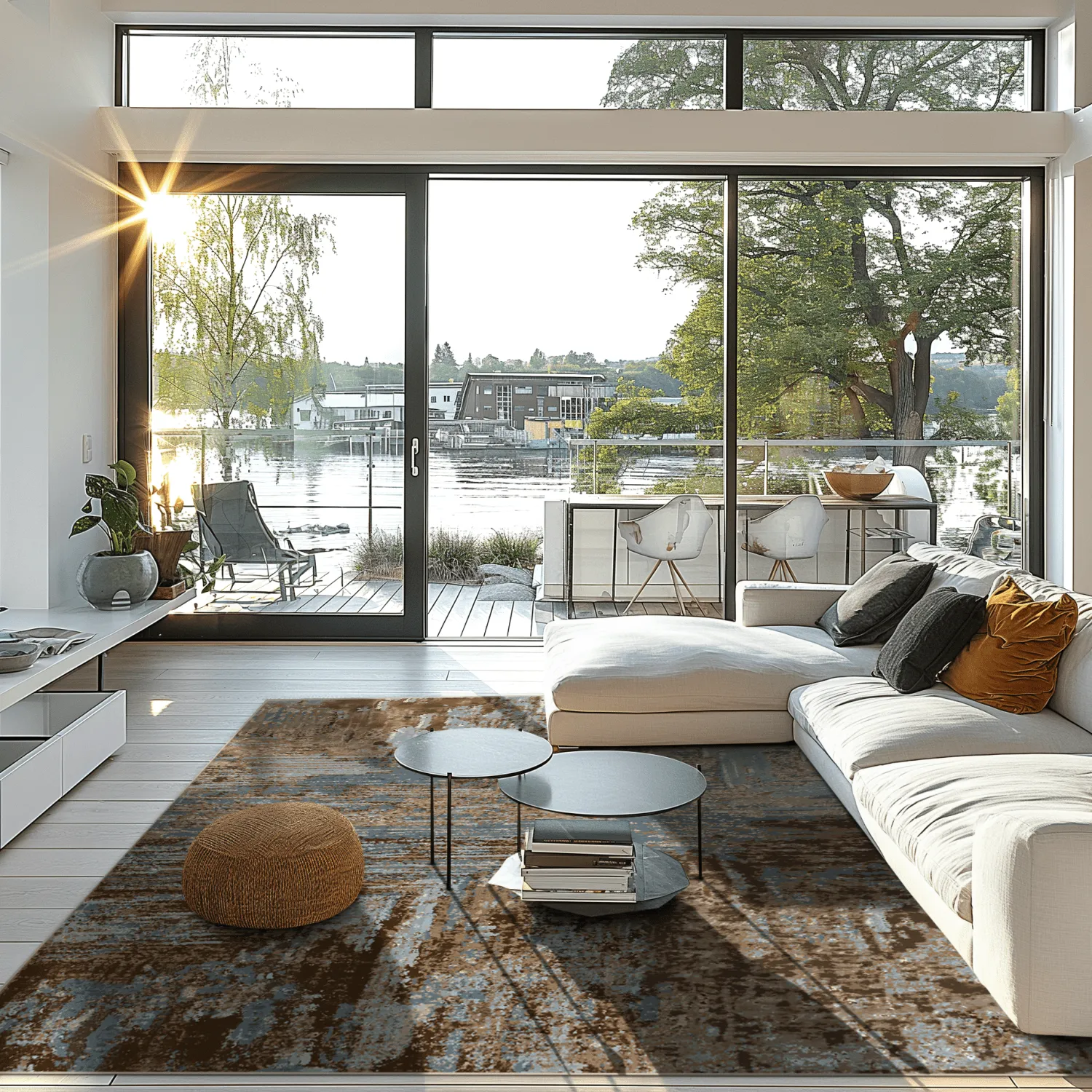 Wilton-Teppich - Tizzano (blau/bunt)