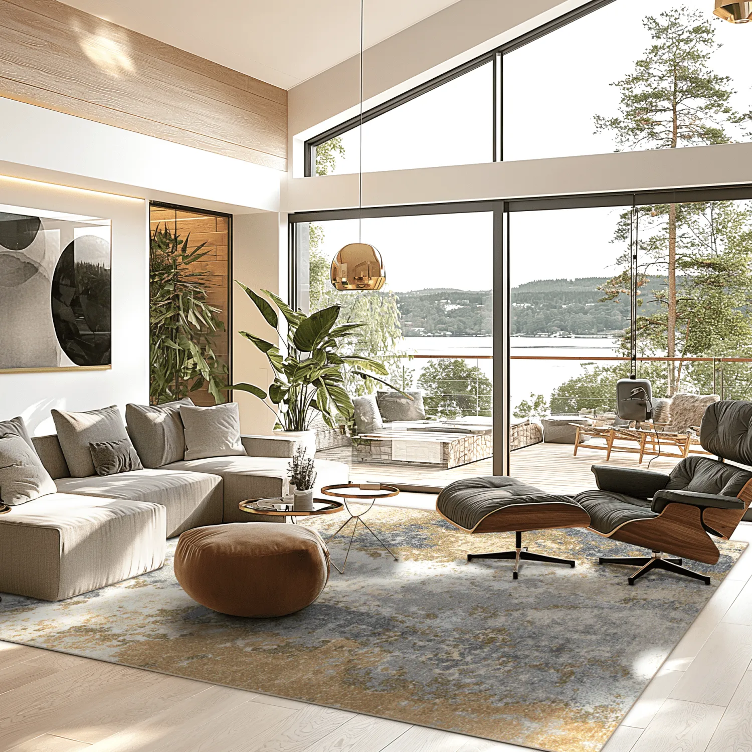 Wilton-Teppich - Travale (grau/bunt)