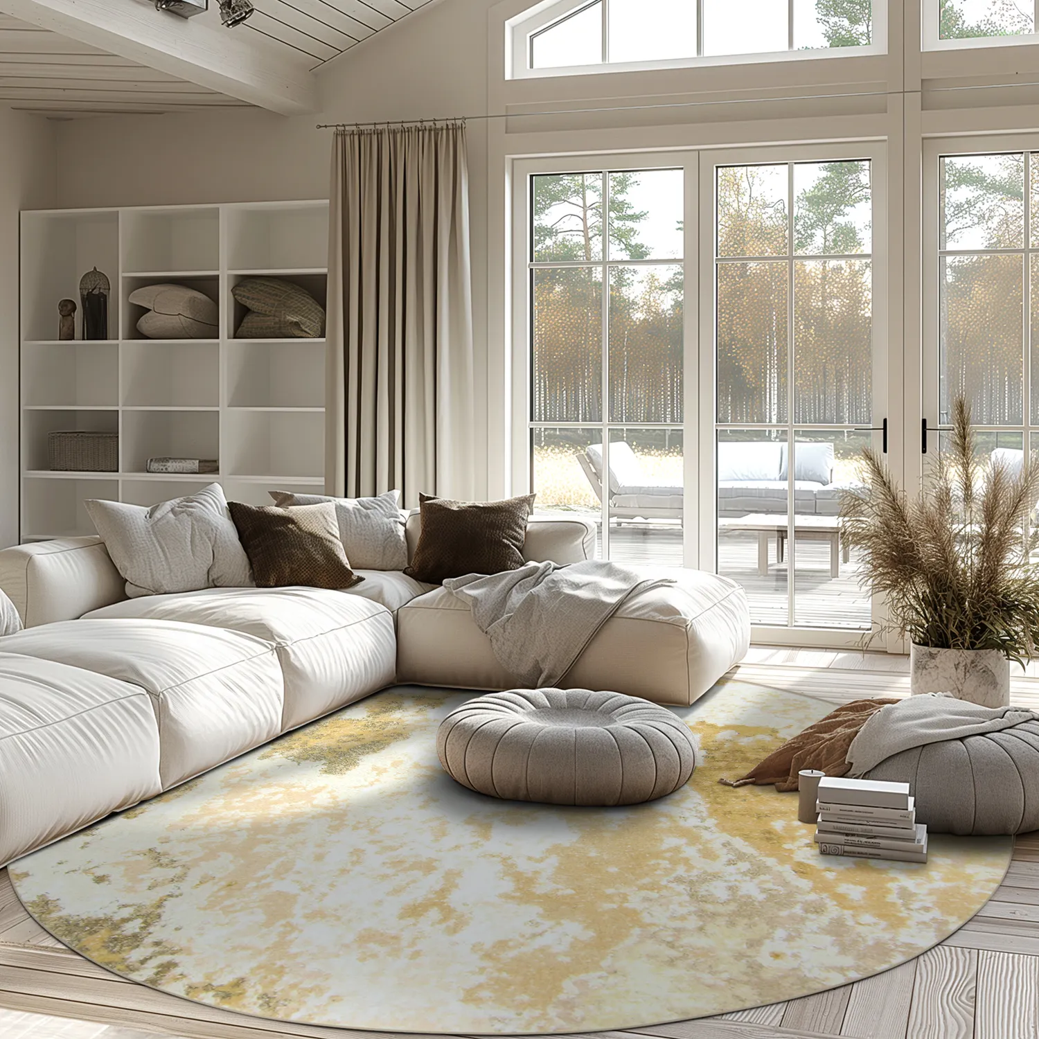 Rund Teppich - Travale (gelb)