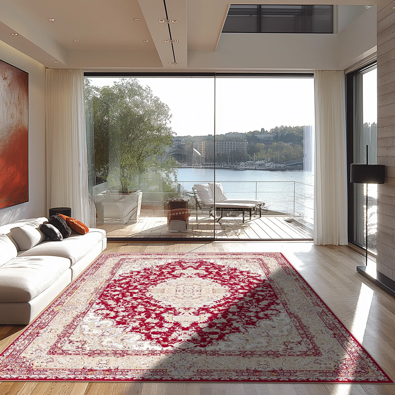 Wilton-Teppich - Vakifli (rot/multi)