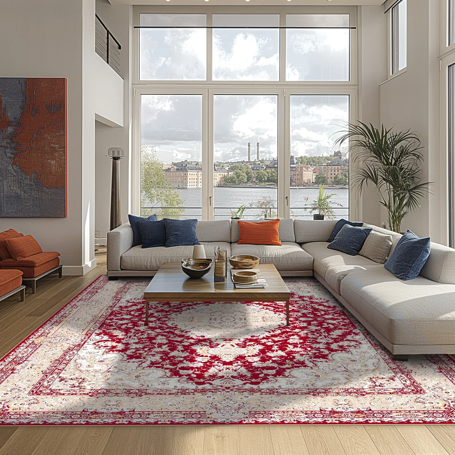 Wilton-Teppich - Vakifli (rot/multi)