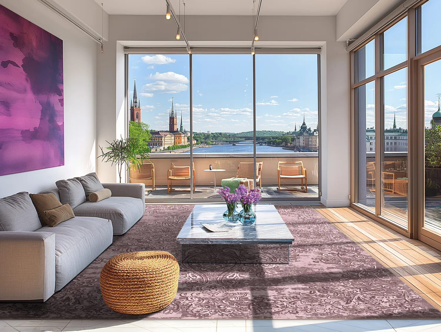 Wilton-Teppich - Valenza (rosa)