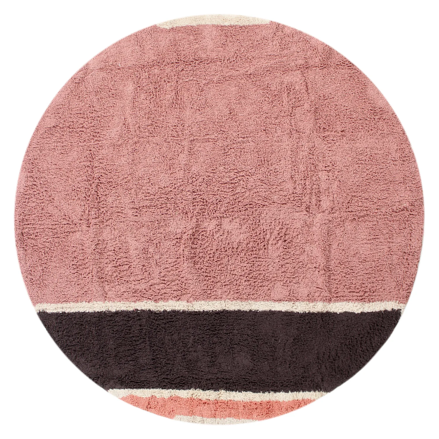 Runde Teppiche - Vinci Natural Cotton Shaggy (rosa)
