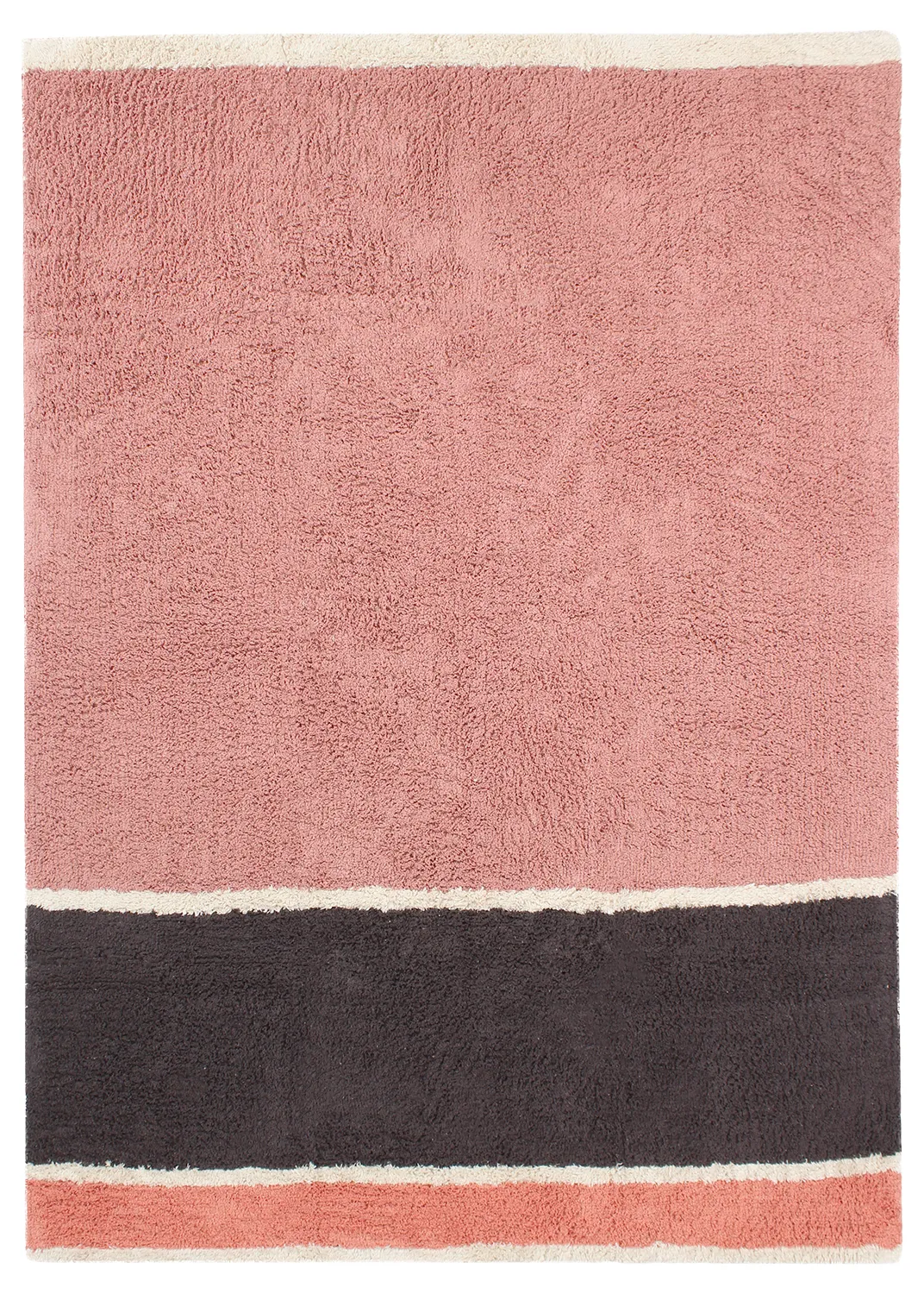 Hochflorteppiche - Vinci Natural Cotton Shaggy (rosa)
