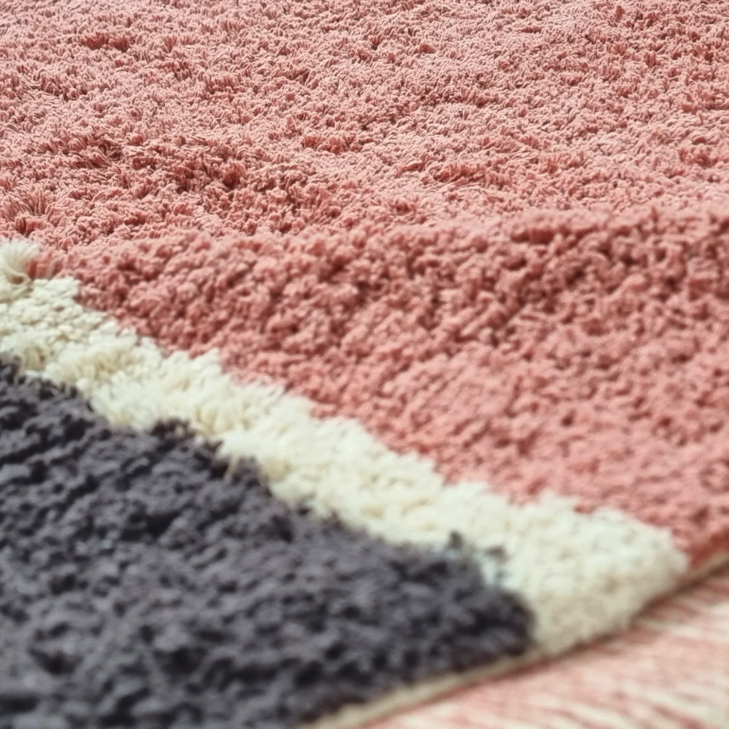 Hochflorteppiche - Vinci Natural Cotton Shaggy (rosa)