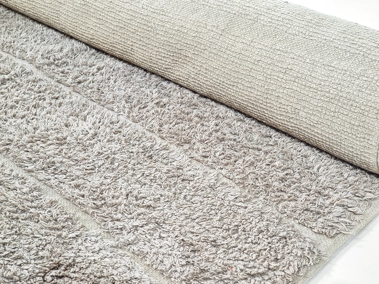 Hochflorteppiche - Willow Natural Cotton Shaggy (greige)