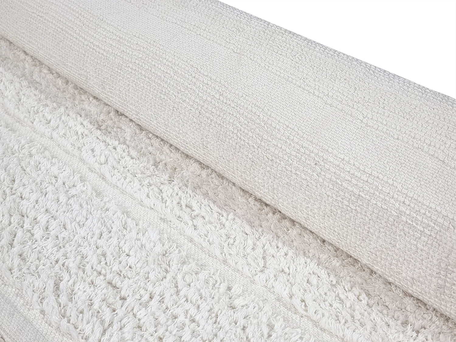 Tapis à poils longs - Willow Natural Cotton Shaggy (blanc cassé)