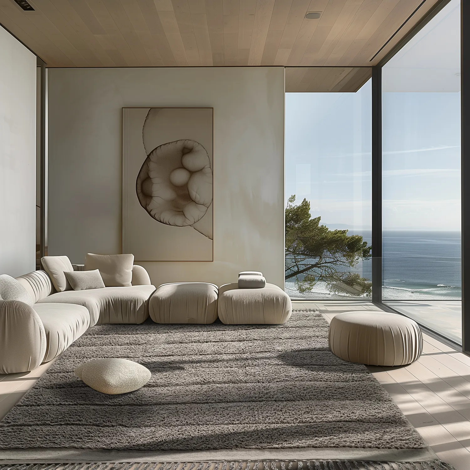 Hochflorteppiche - Willow Natural Cotton Shaggy (taupe)