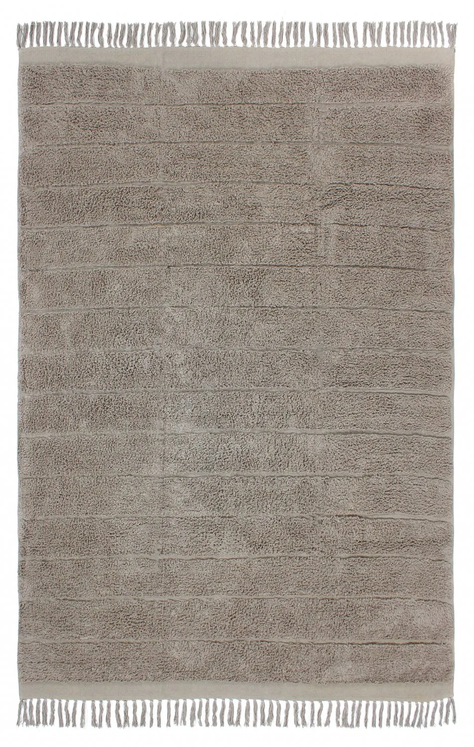 Hochflorteppiche - Willow Natural Cotton Shaggy (taupe)