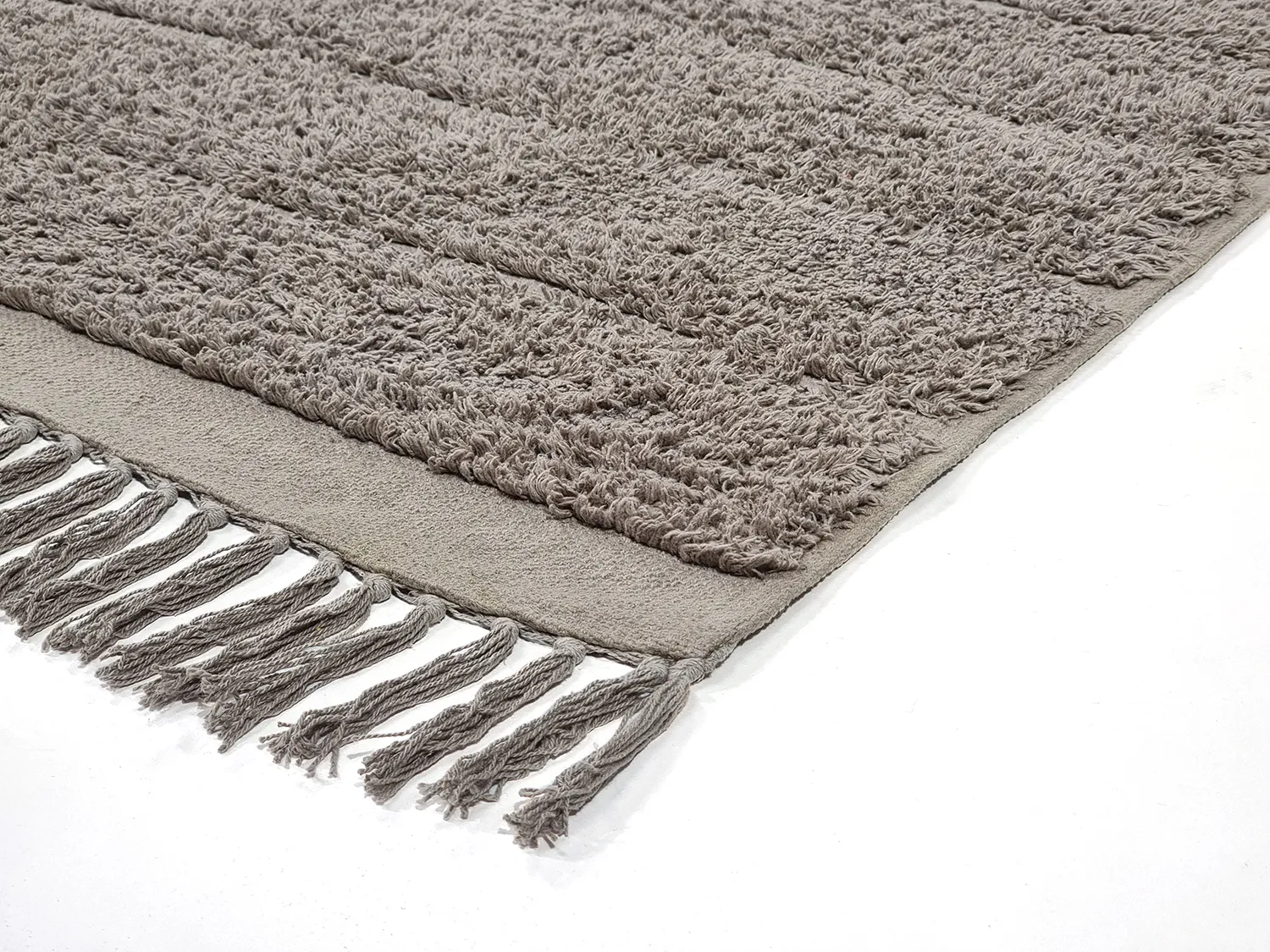 Hochflorteppiche - Willow Natural Cotton Shaggy (taupe)