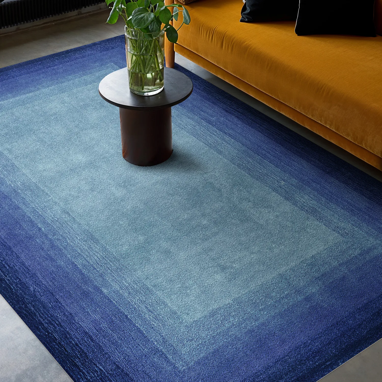 Wilton-Teppich - Zina (blau)