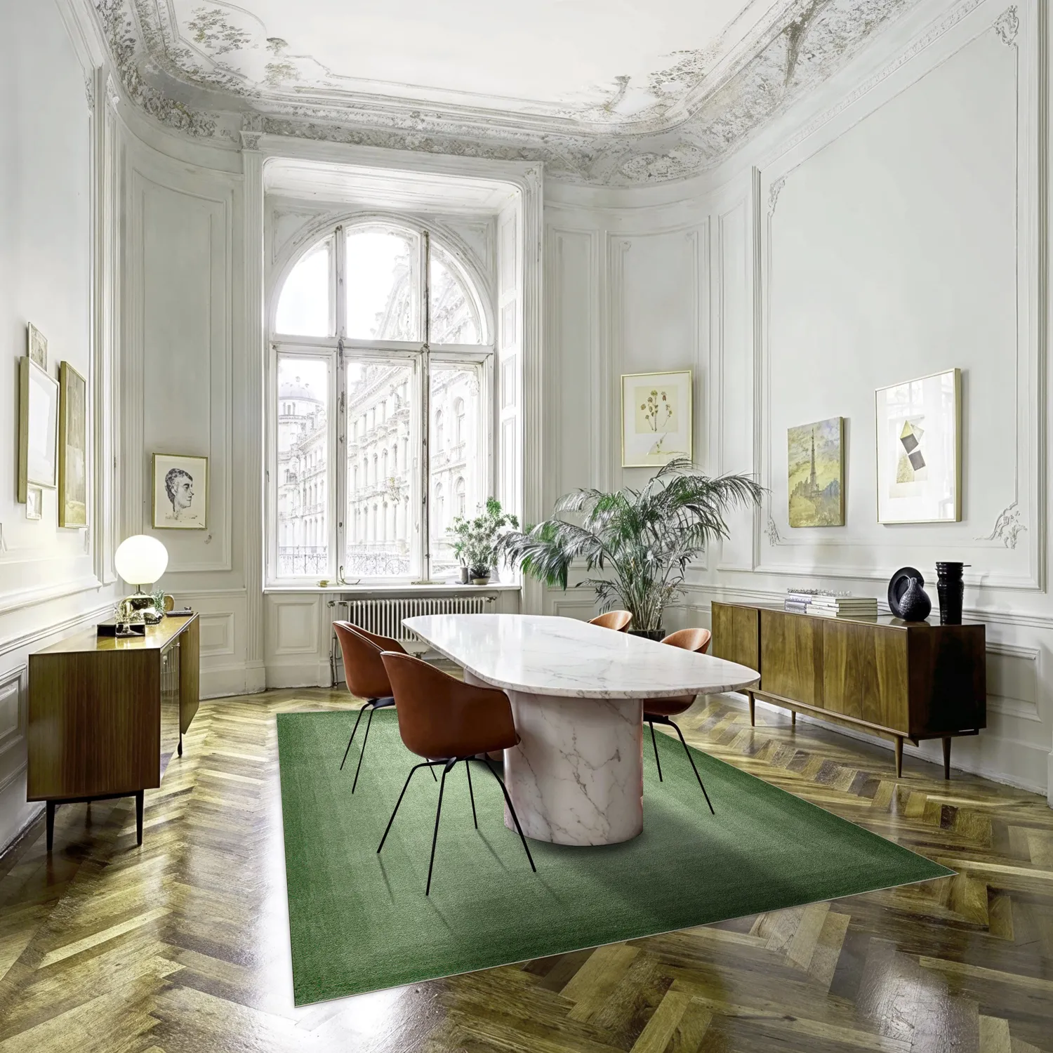 Wilton-Teppich - Zina (grün)