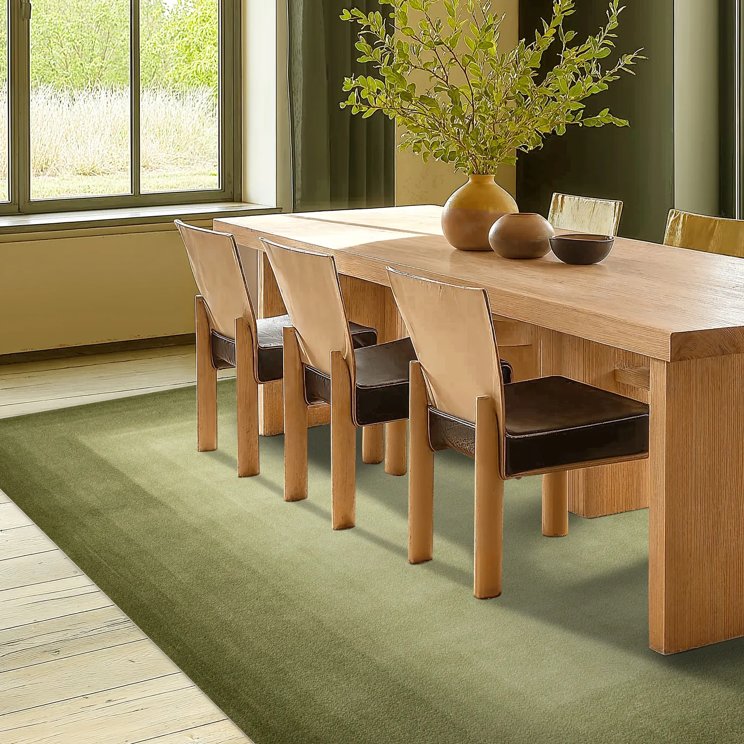 Wilton-Teppich - Zina (moosgrün)