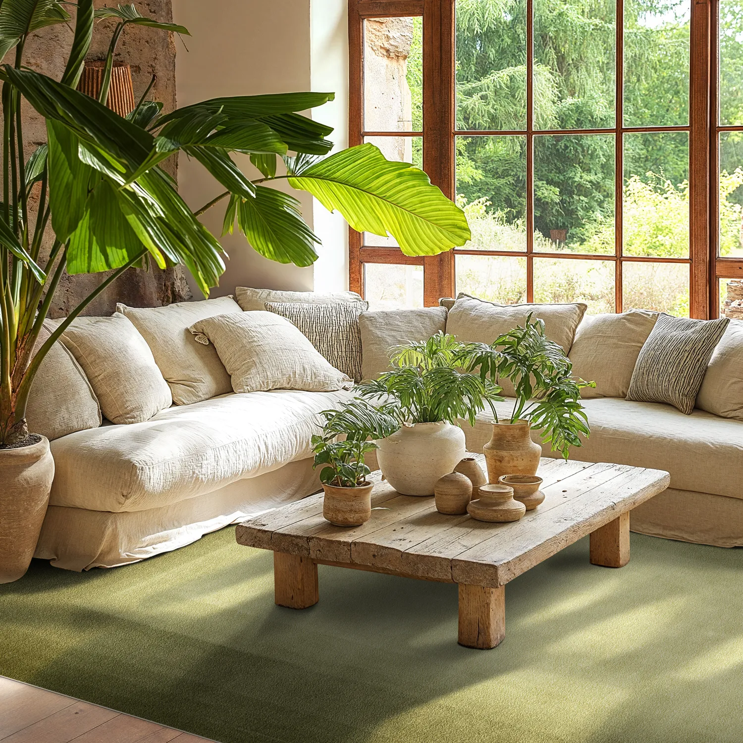 Wilton-Teppich - Zina (moosgrün)