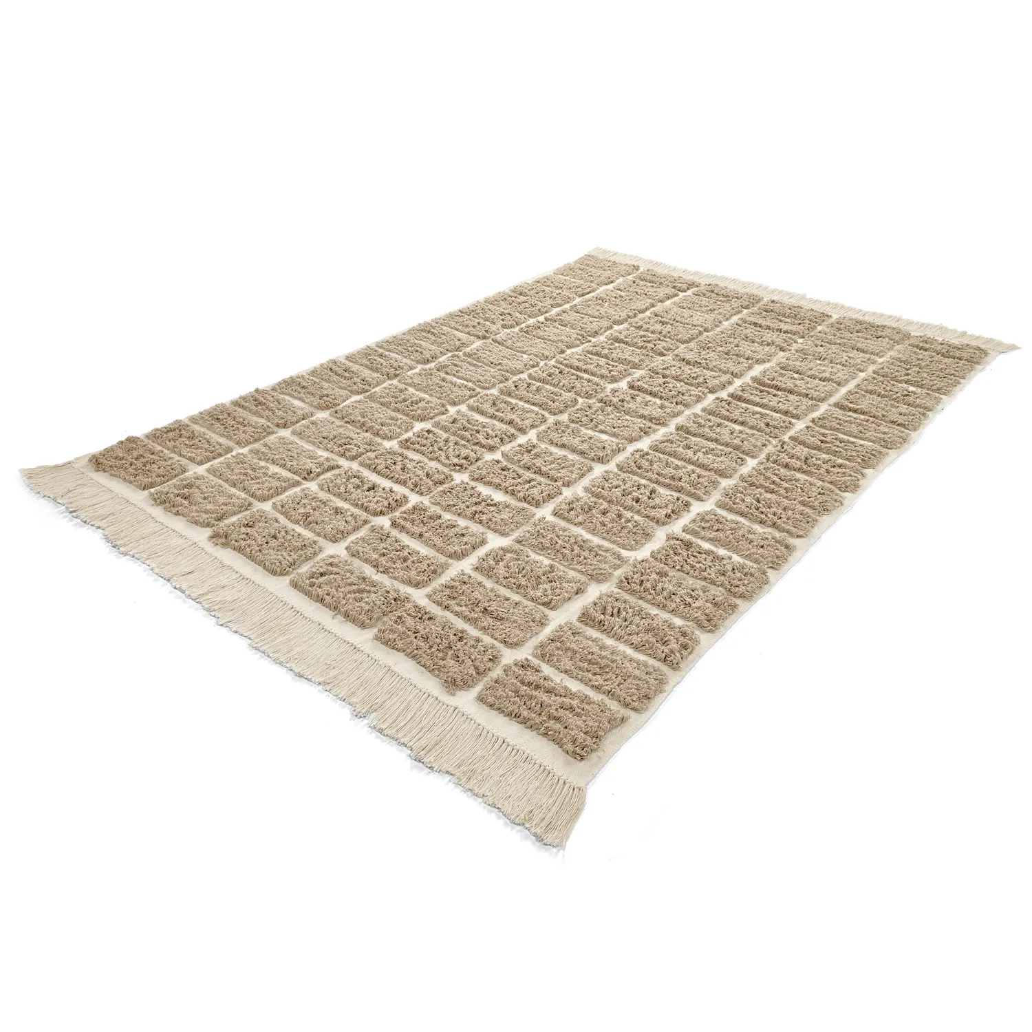 Hochflorteppiche - Zola Natural Cotton Shaggy (beige)