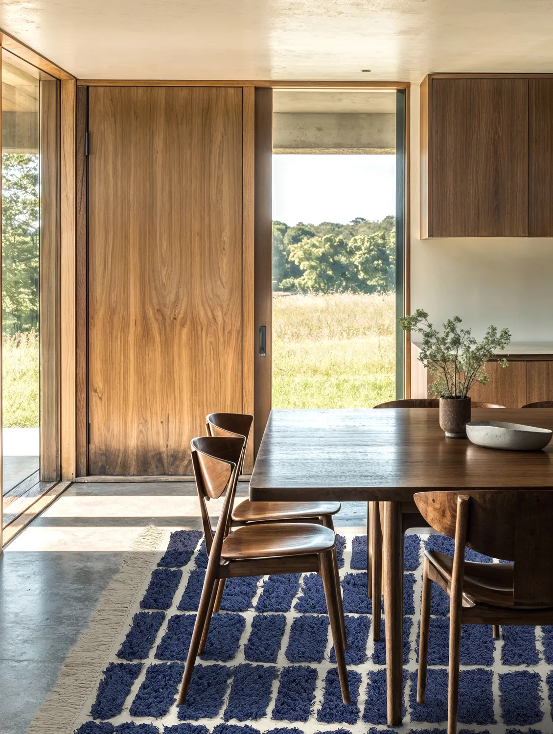 Hochflorteppiche - Zola Natural Cotton Shaggy (blau)