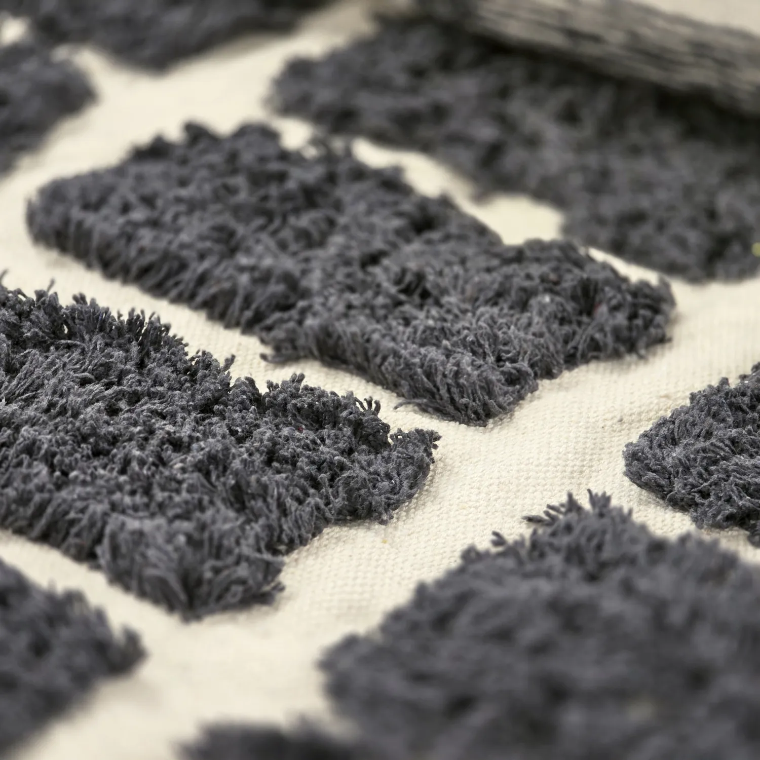 Hochflorteppiche - Zola Natural Cotton Shaggy (dunkelgrau)