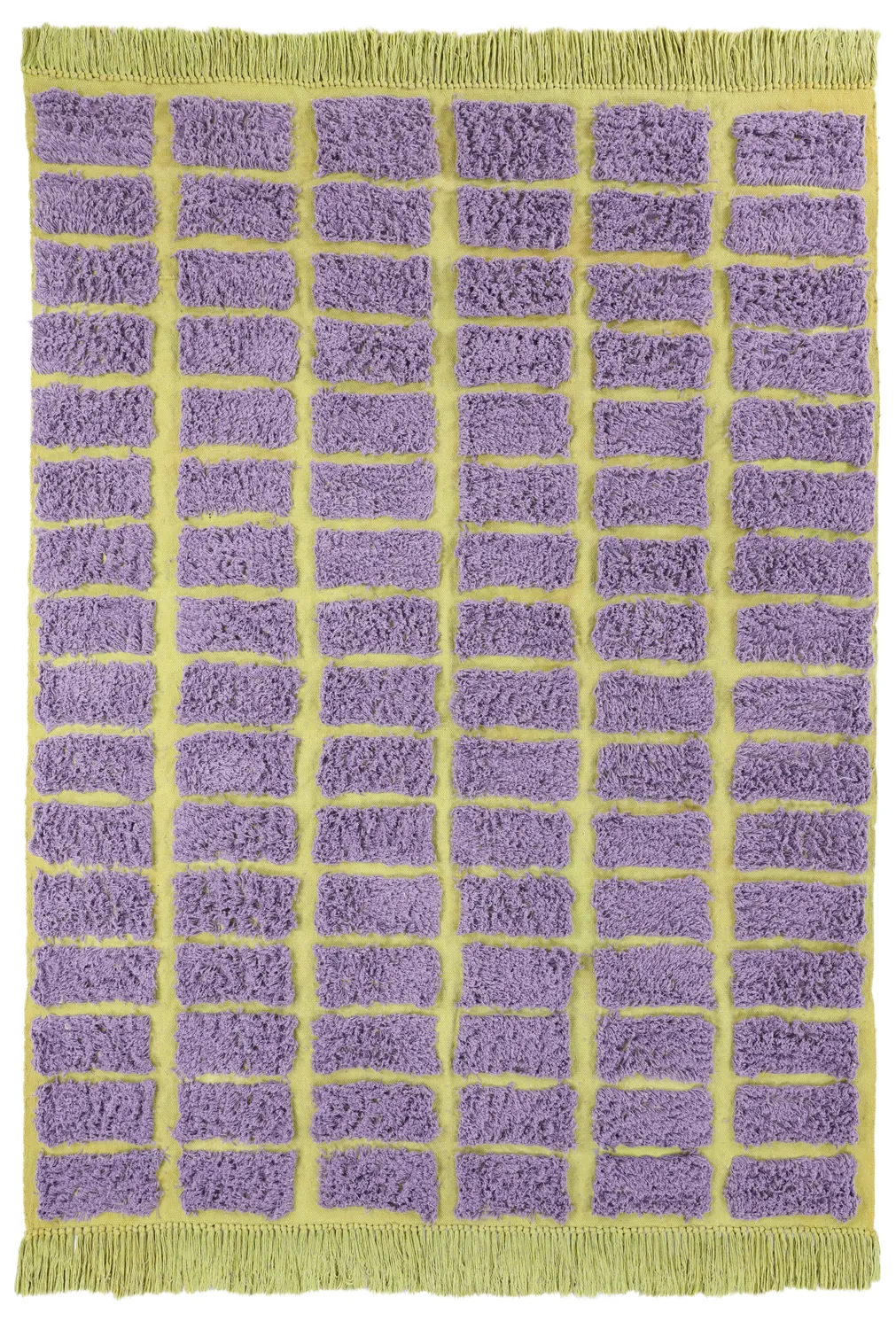 Hochflorteppiche - Zola Natural Cotton Shaggy (lila)
