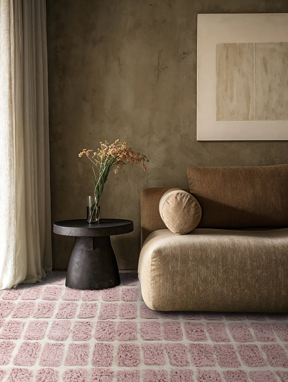 Hochflorteppiche - Zola Natural Cotton Shaggy (rosa)