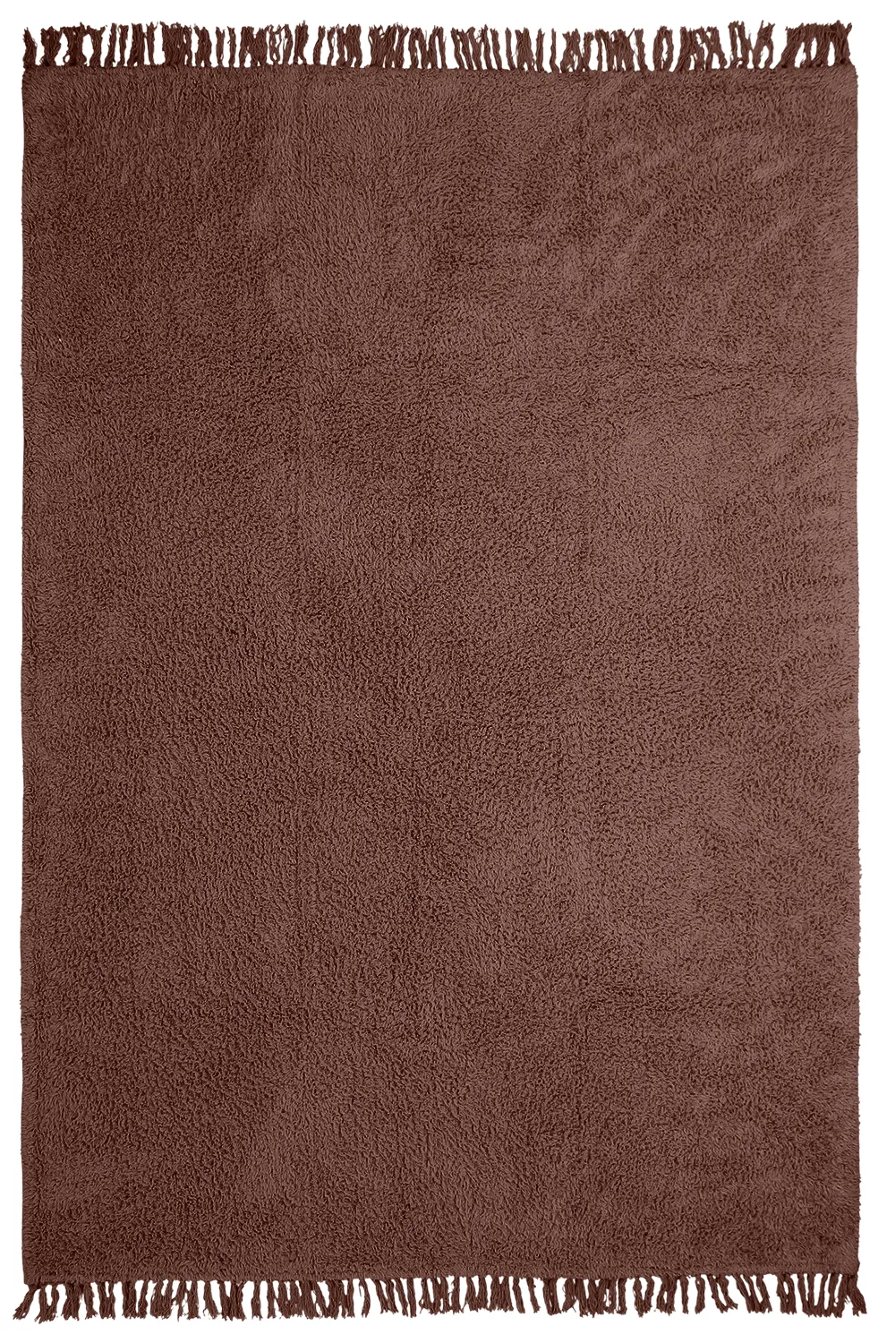 Hochflorteppiche - Alba Natural Cotton Shaggy (braun)