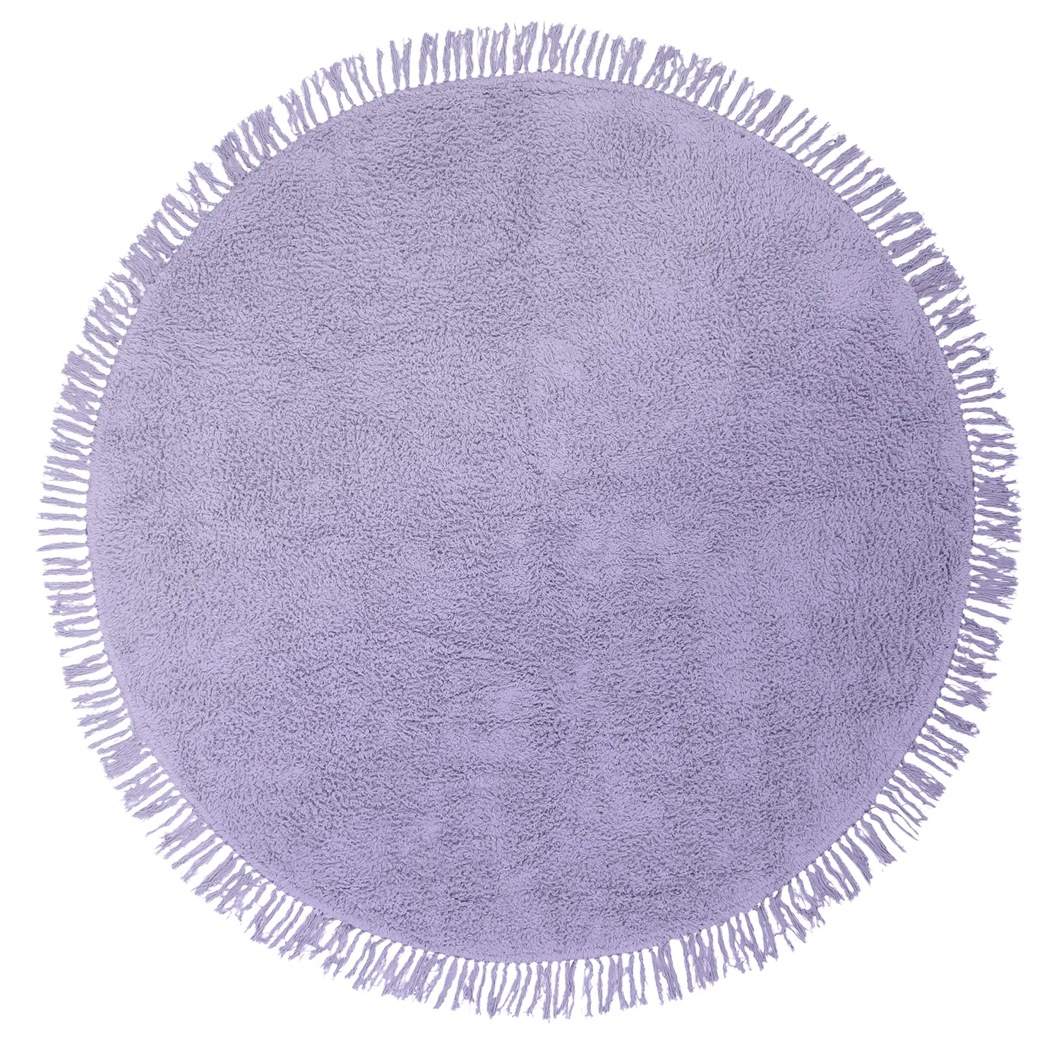 Runde Teppiche - Alba Natural Cotton Shaggy (lila)