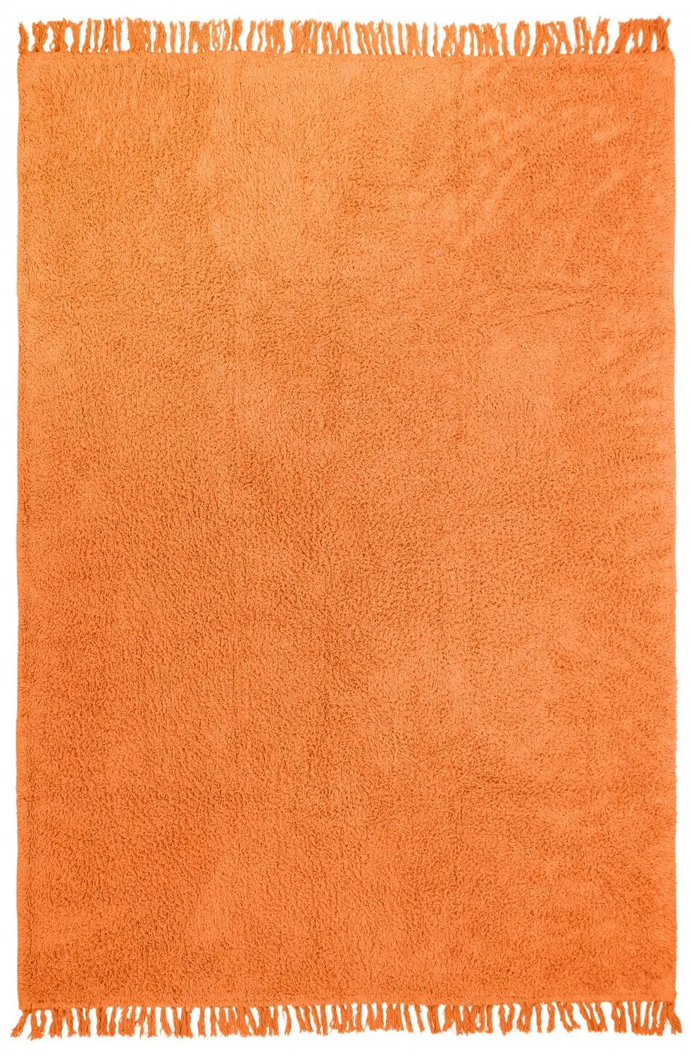 Tapis à poils longs - Alba Natural Cotton Shaggy (orange)