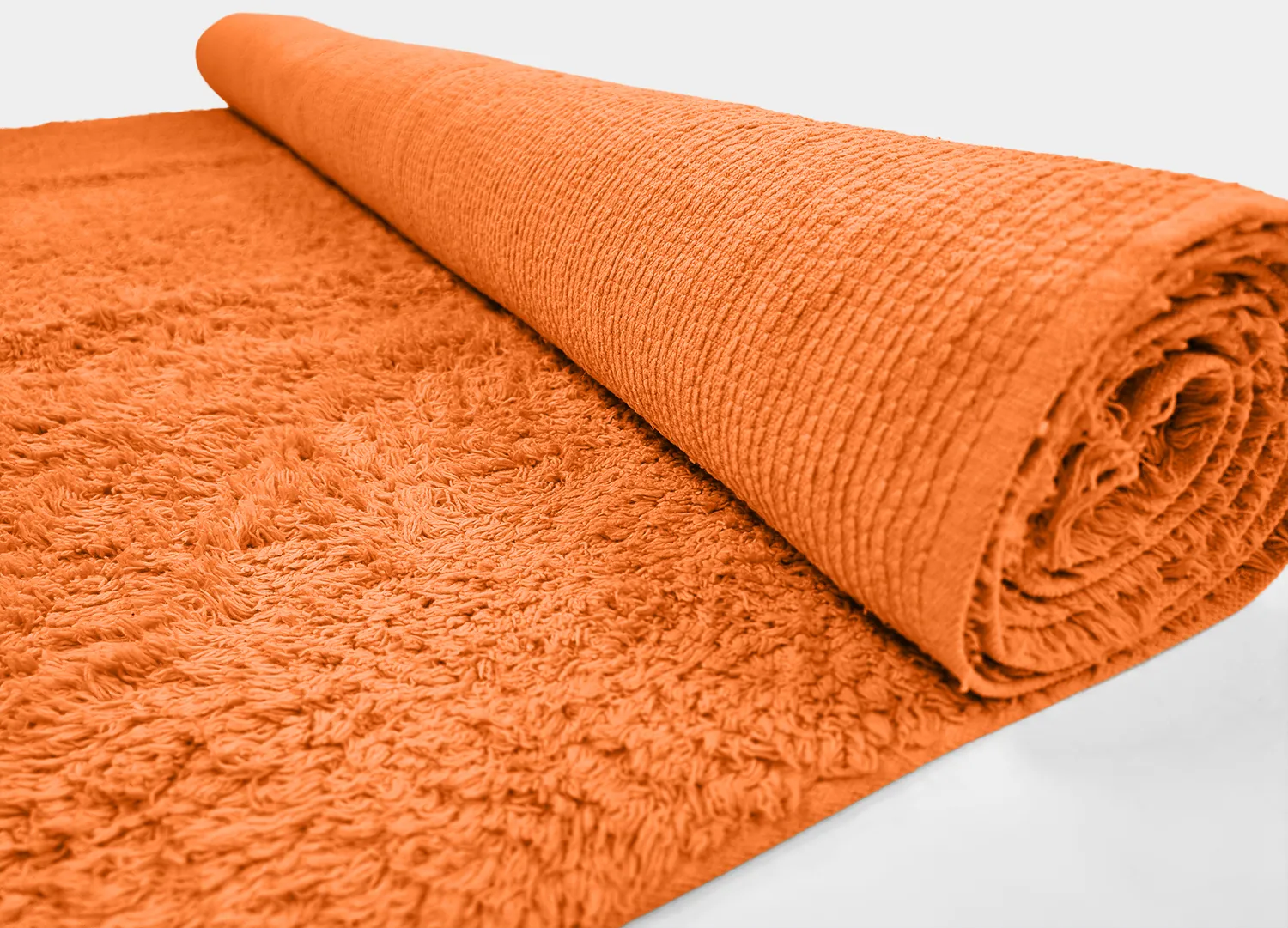 Tapis à poils longs - Alba Natural Cotton Shaggy (orange)