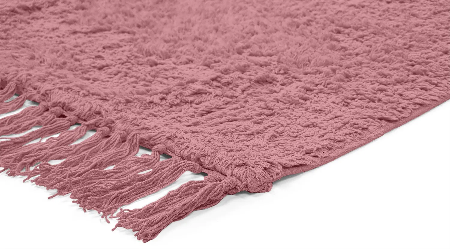 Hochflorteppiche - Alba Natural Cotton Shaggy (rosa)