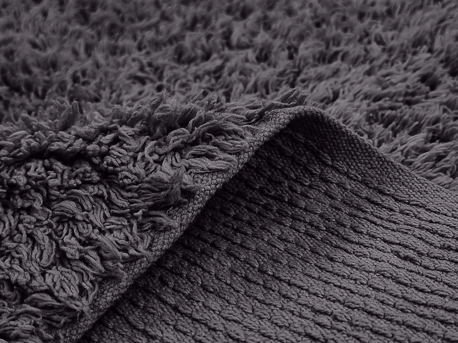 Hochflorteppiche - Alba Natural Cotton Shaggy (schwarz)