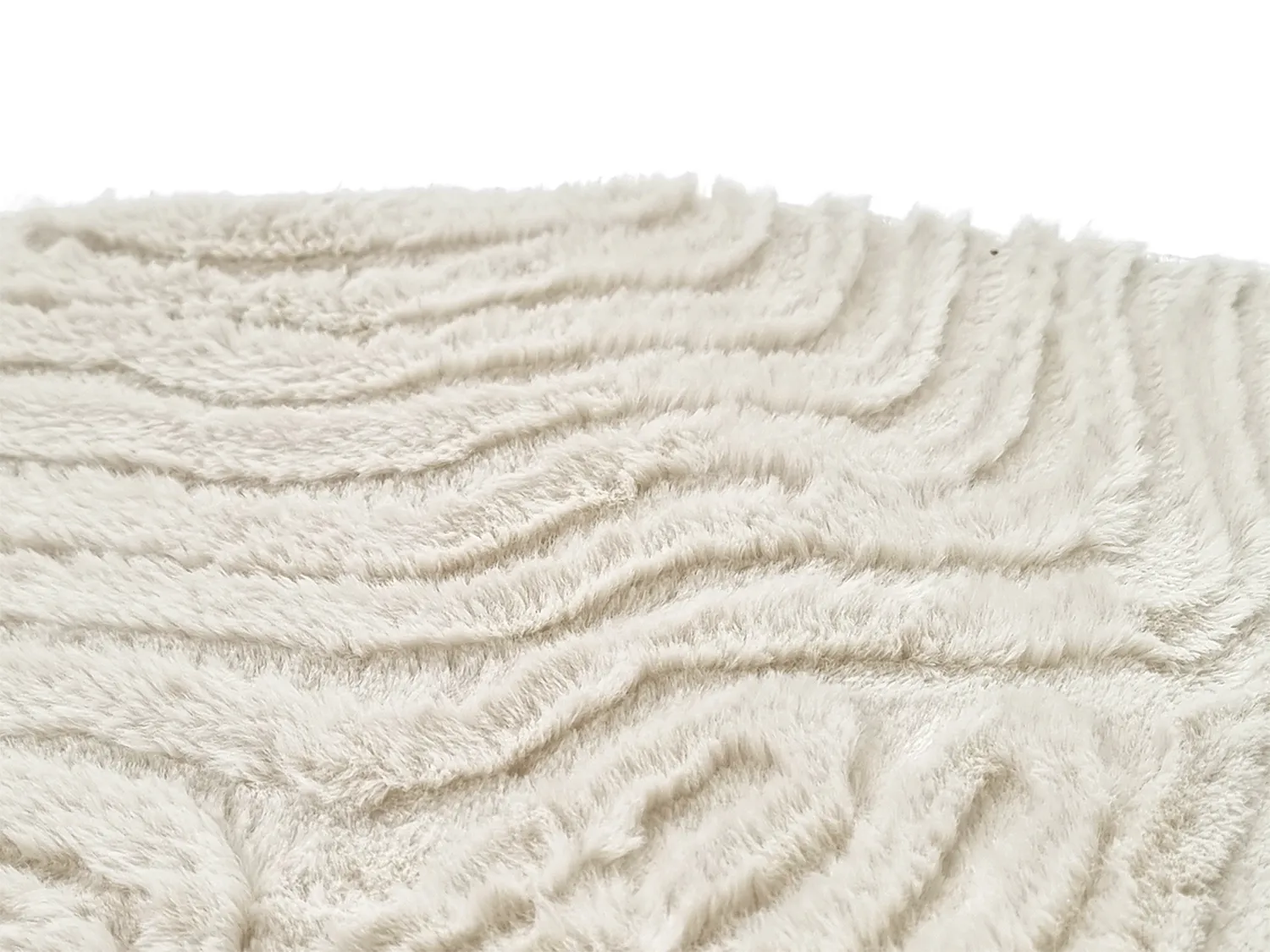 Tapis rond - Amora (blanc cassé)