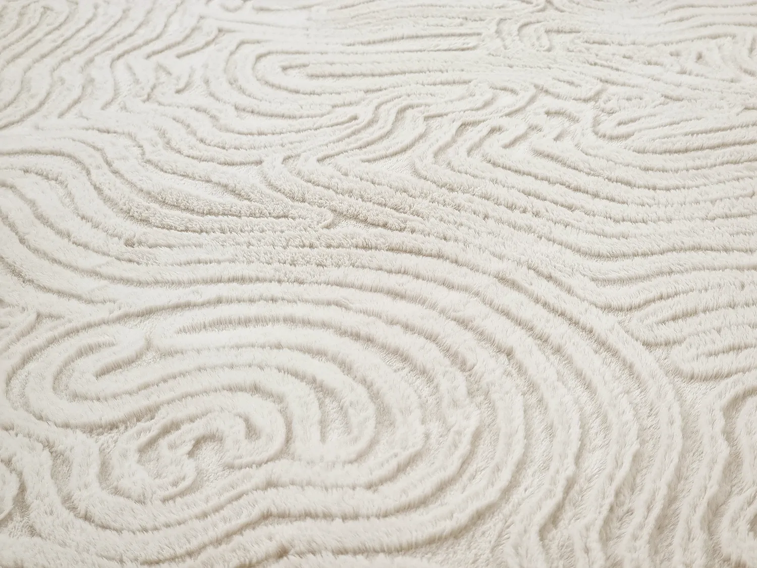 Tapis rond - Amora (blanc cassé)