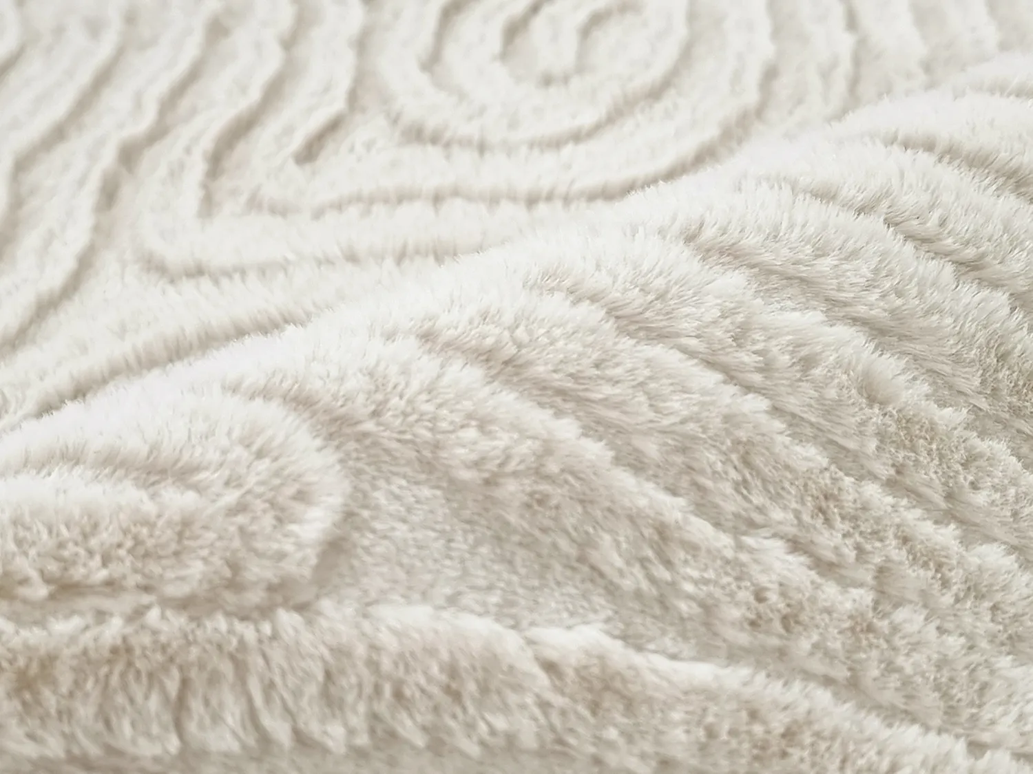 Tapis rond - Amora (blanc cassé)