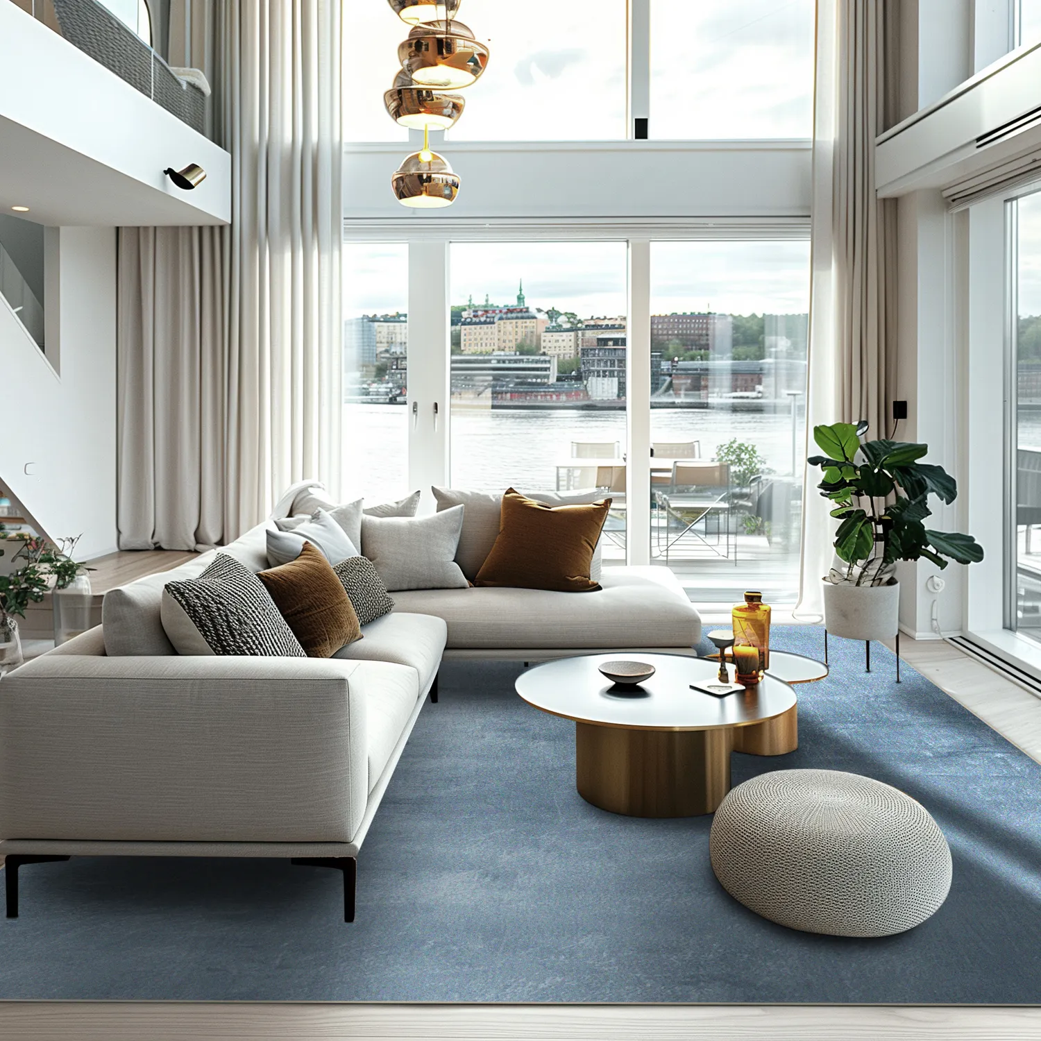 Wilton-Teppich - Artena (bläuliches grau)