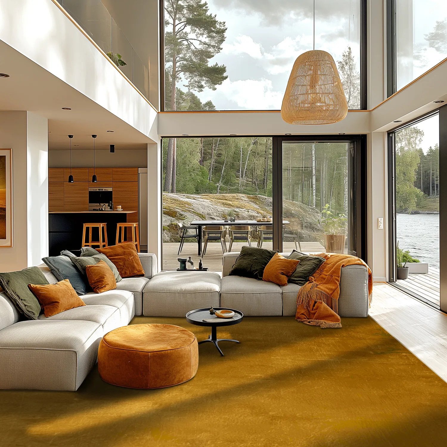 Wilton-Teppich - Artena (ocker)