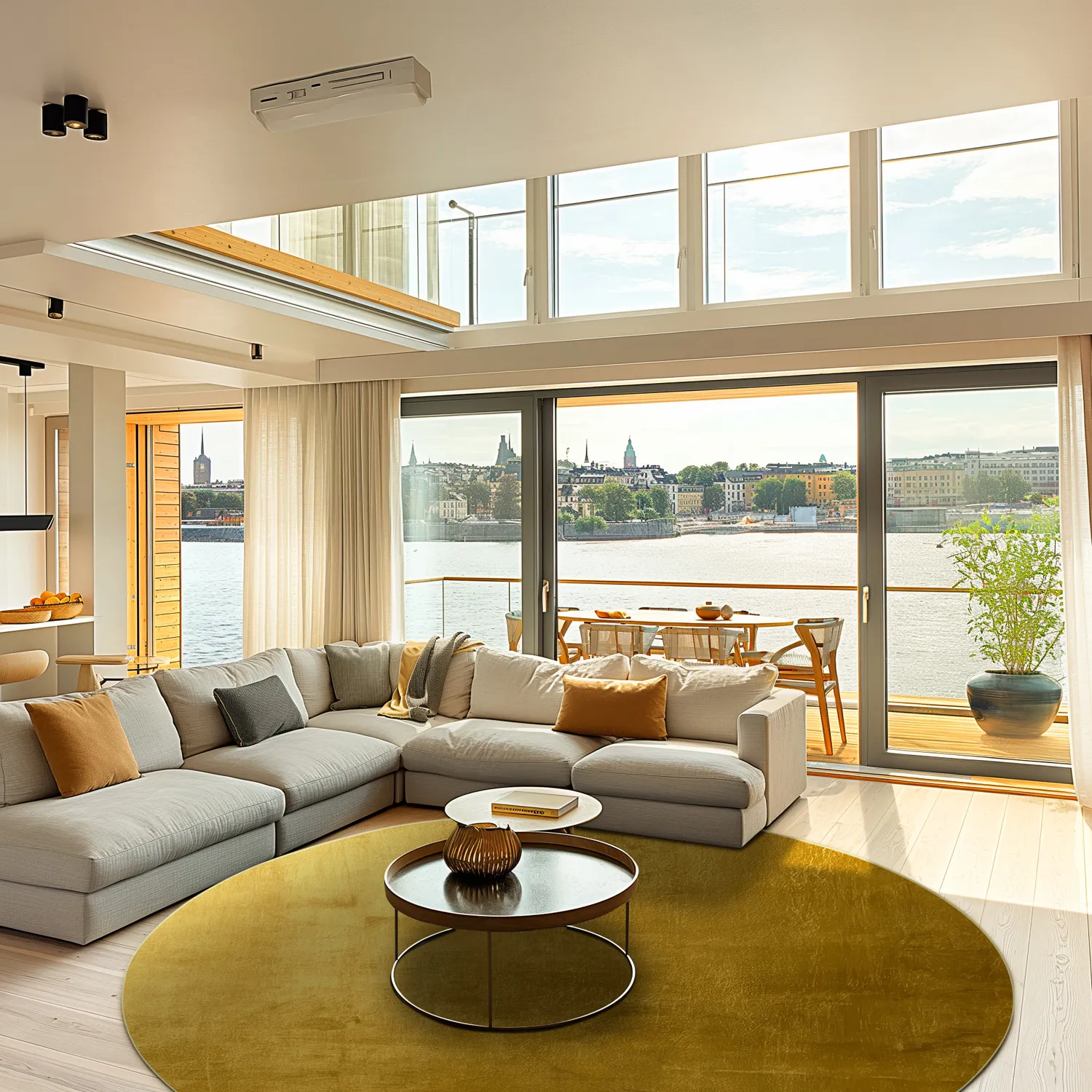 Rund Teppich - Artena (ocker)