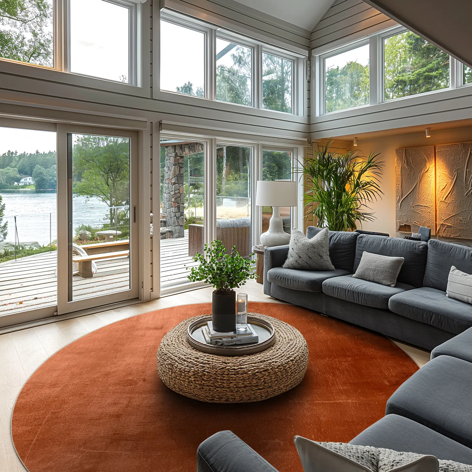 Rund Teppich - Artena (terrakotta)