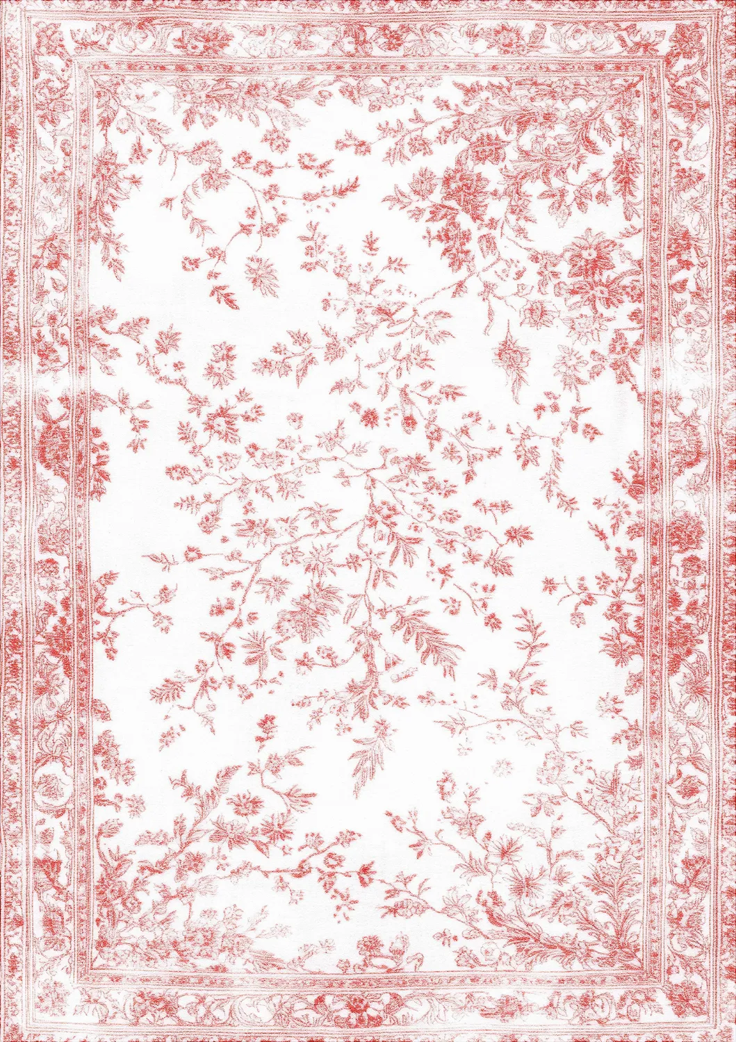 Wilton-Teppich - Tulum (rosa/weiß)