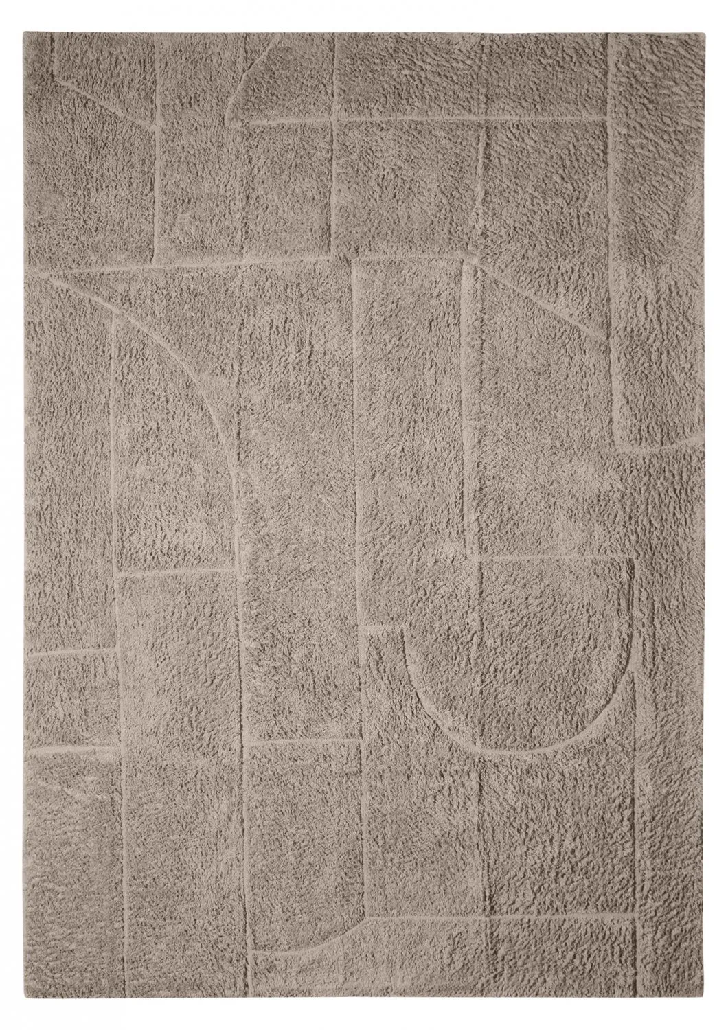 Hochflorteppiche - Cremona Natural Cotton Shaggy (taupe)