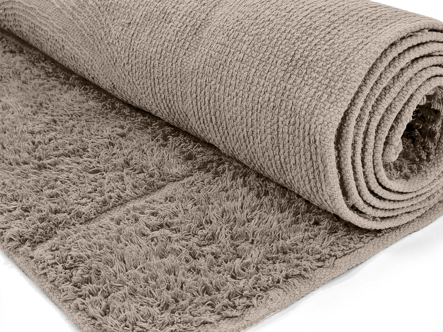 Hochflorteppiche - Cremona Natural Cotton Shaggy (taupe)