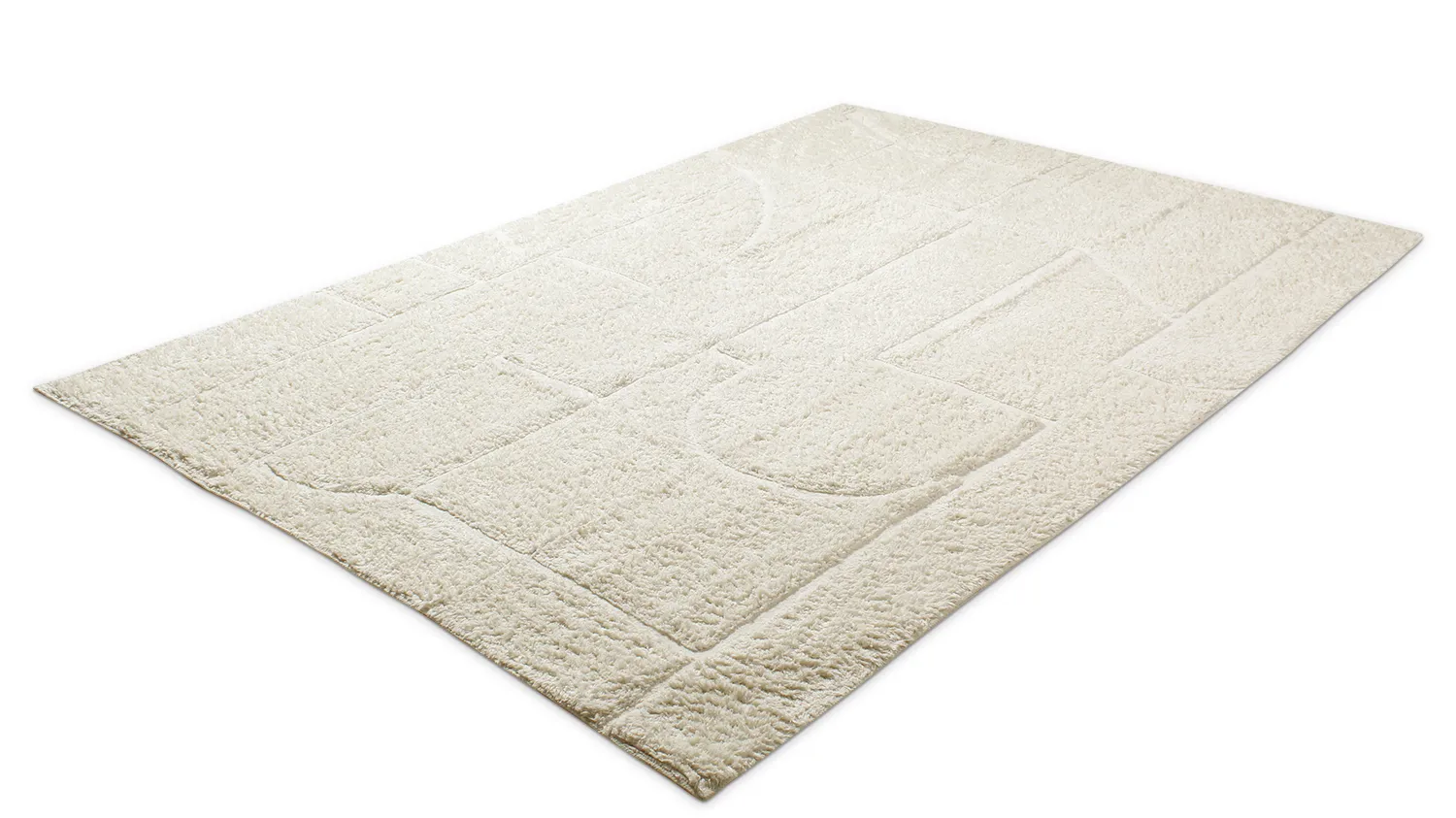 Hochflorteppiche - Cremona Natural Cotton Shaggy (offwhite)