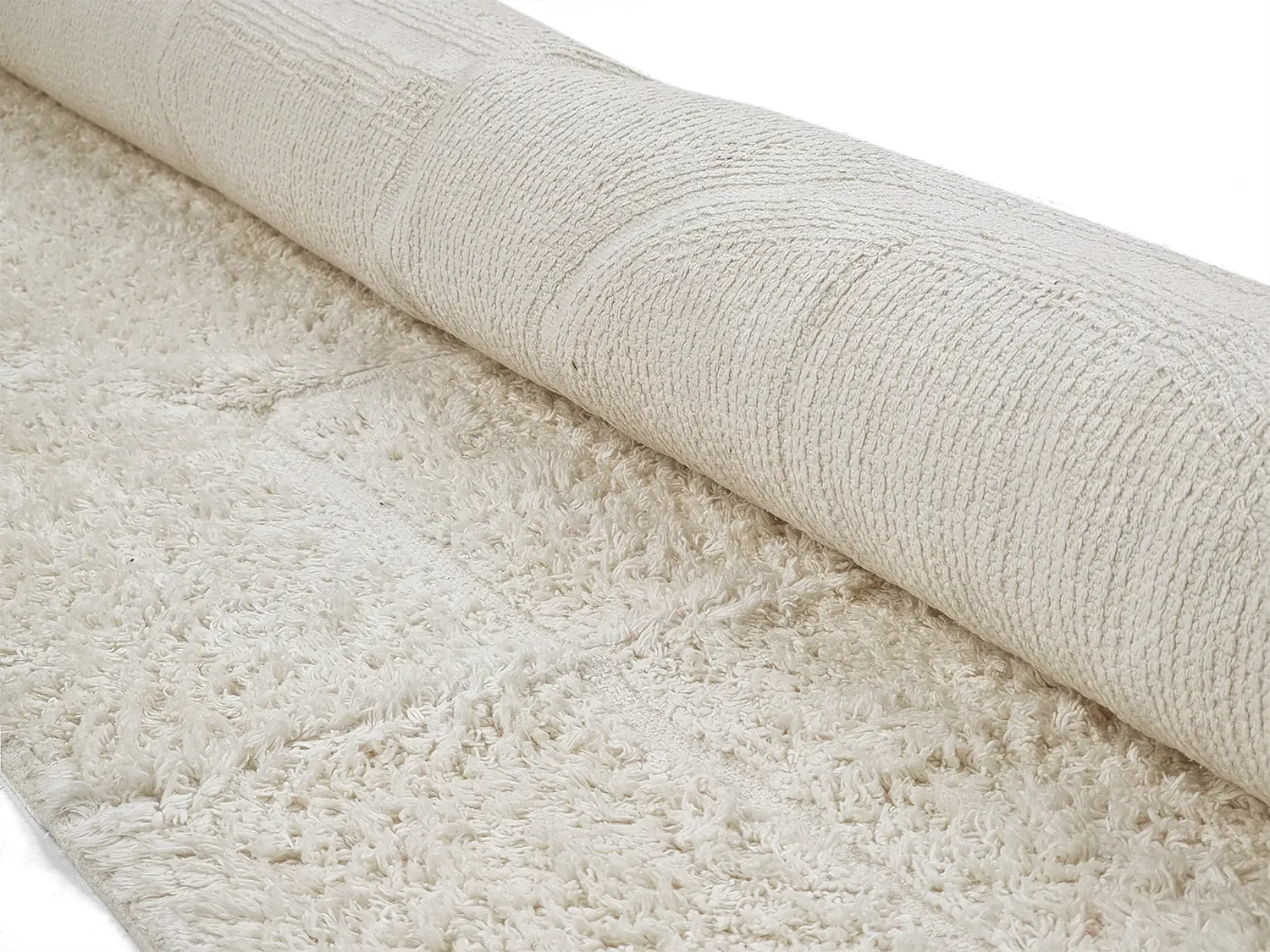 Hochflorteppiche - Cremona Natural Cotton Shaggy (offwhite)