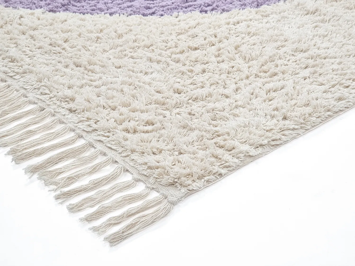 Tapis à poils longs - Londa Natural Cotton Shaggy (multi)