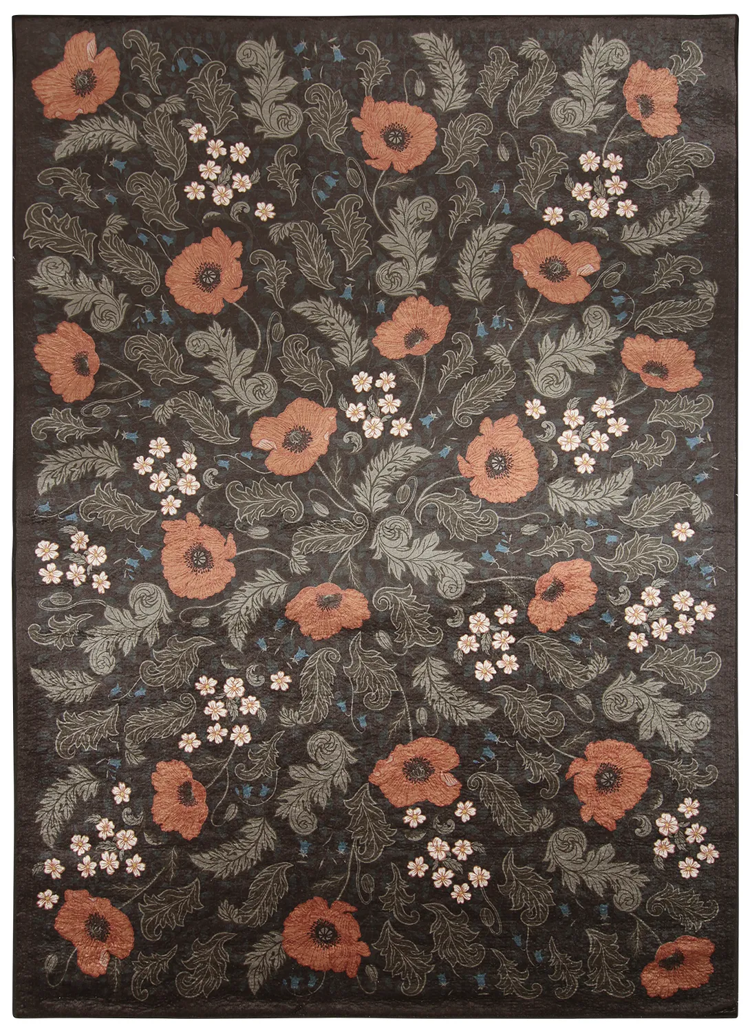 Wilton-Teppich - Poppy (schwarz)