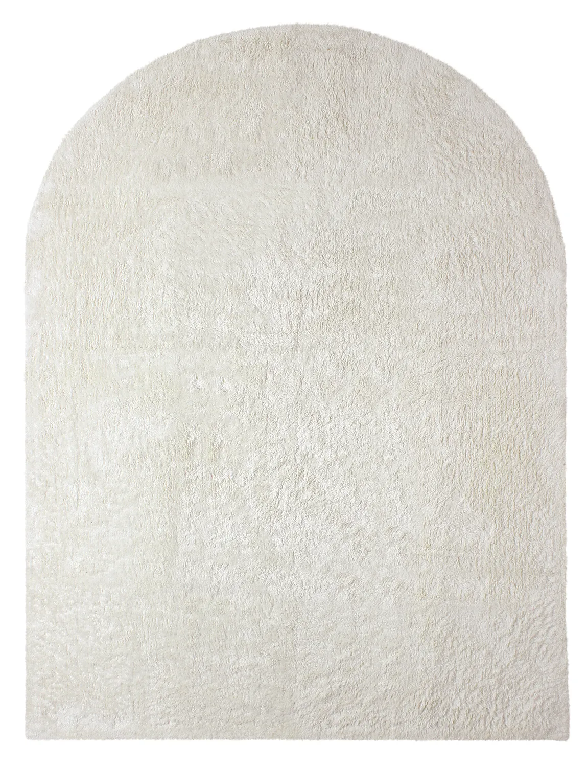 Tapis à poils longs - Sion Natural Cotton Shaggy (blanc cassé)