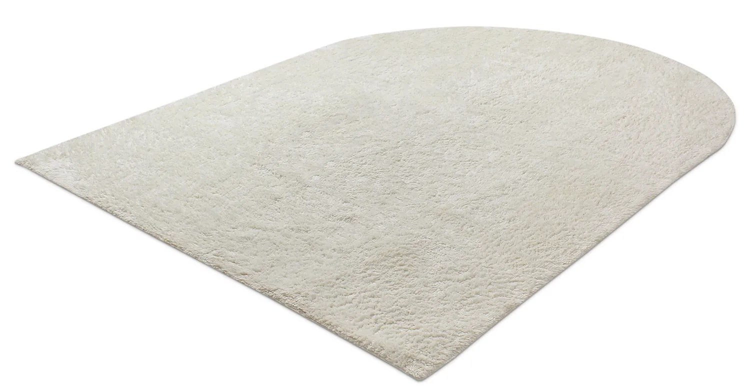 Tapis à poils longs - Sion Natural Cotton Shaggy (blanc cassé)