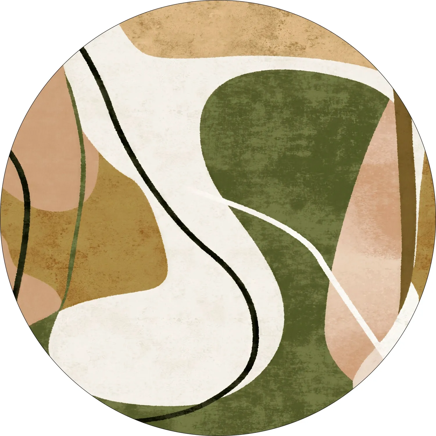 Tapis rond - Cressida (multicolore)