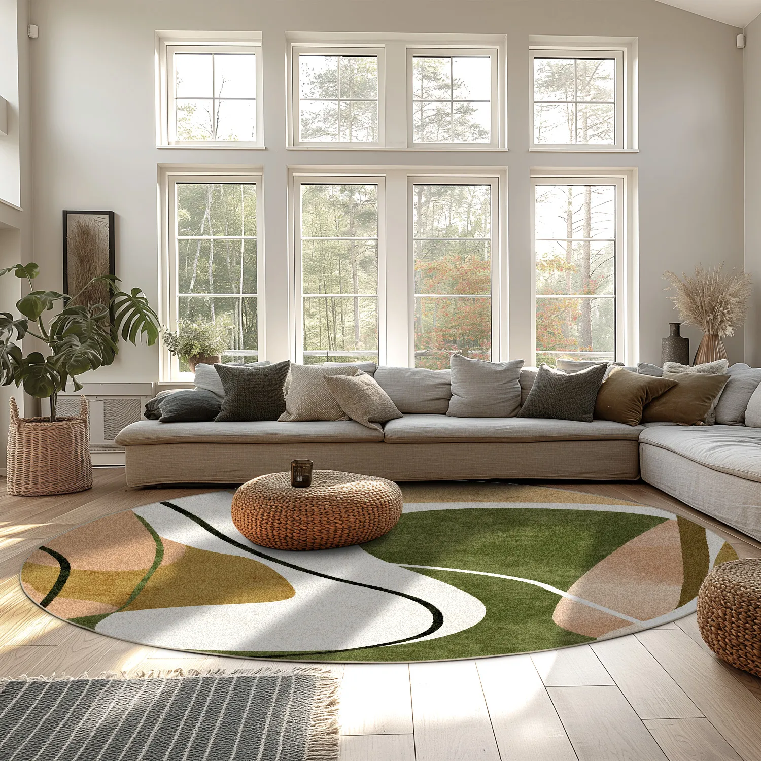 Tapis rond - Cressida (multicolore)