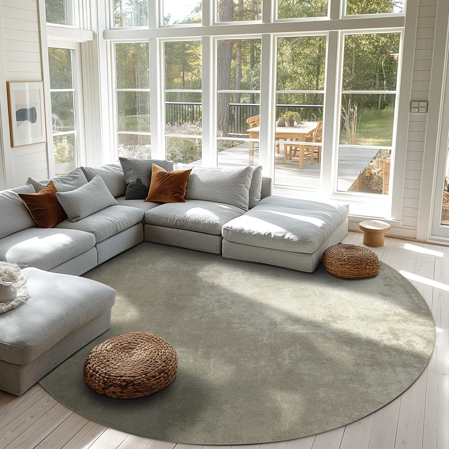 Rund Teppich - Lynton (beige)