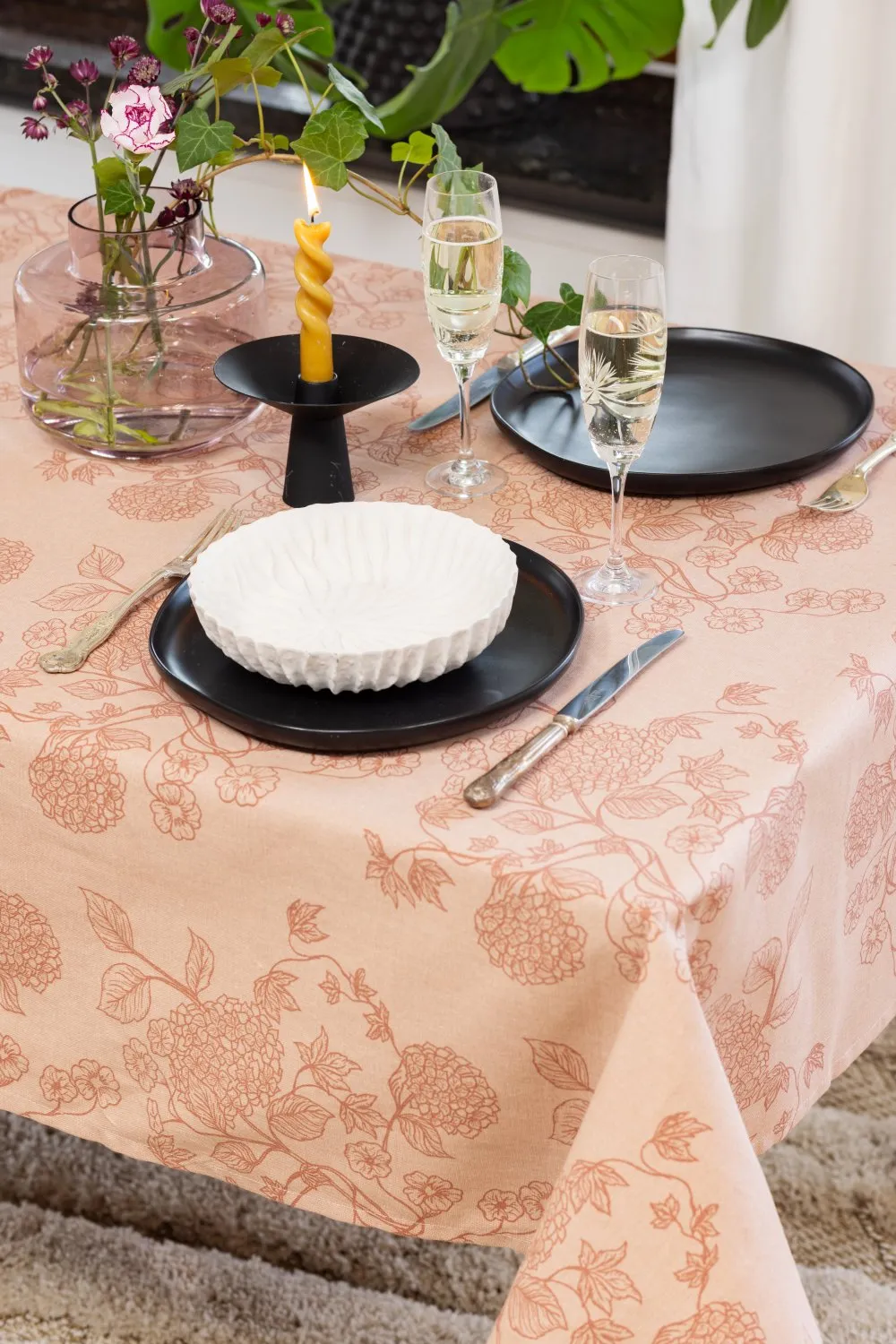 Baumwolltischdecke Minna (Rosa)