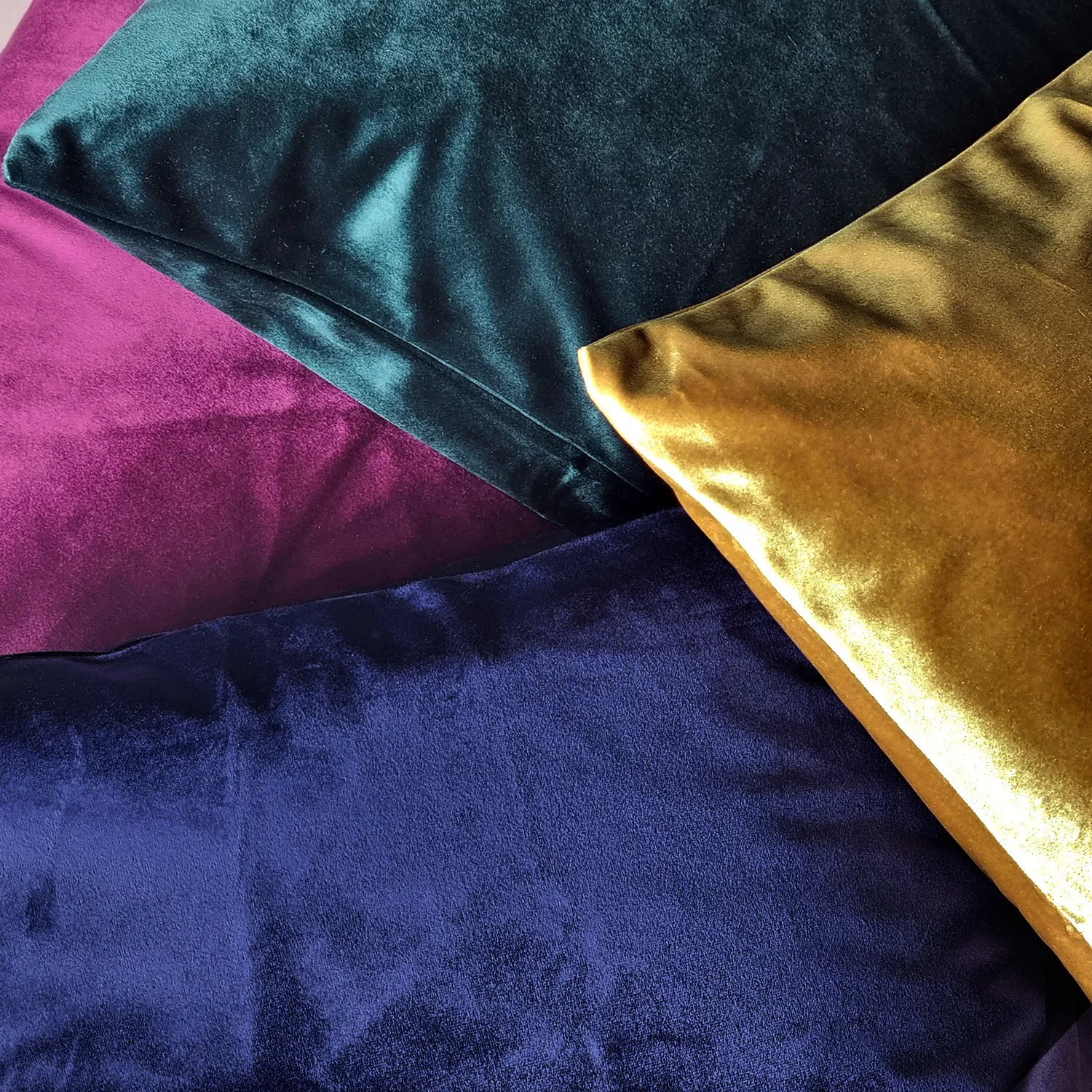 Kissenbezug - Samtkissen Marlyn (gelb)